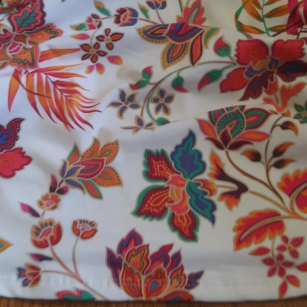 NWT.  Lauren Ralph Lauren floral one shoulder tankini.